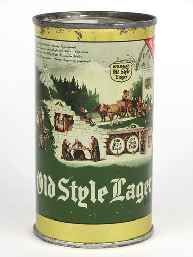 1953 Old Style Lager Beer 12oz 108-09.2, Flat Top, La Crosse, Wisconsin