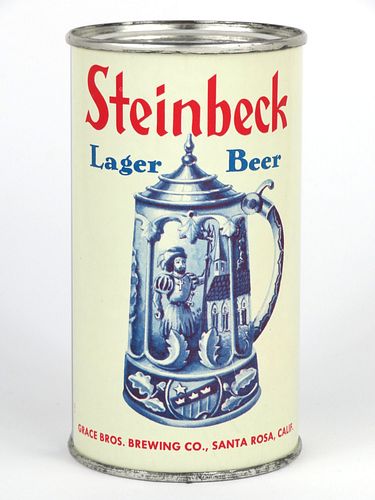 1958 Steinbeck Lager Beer 12oz 136-11, Flat Top, Los Angeles, California