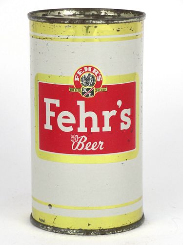 1958 Fehr's Beer 12oz 62-33, Flat Top, Louisville, Kentucky