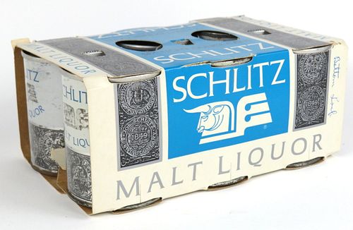 1963 Schlitz Malt Liquor Six Pack With 8oz Cans 242-13, Milwaukee, Wisconsin