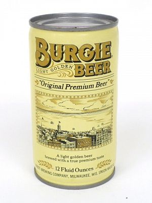1974 Burgie Beer 12oz T52-02, Flat Top, Milwaukee, Wisconsin