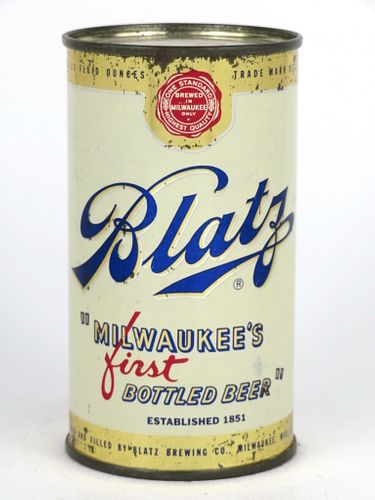 1950 Blatz Beer 12oz 39-10, Flat Top, Milwaukee, Wisconsin