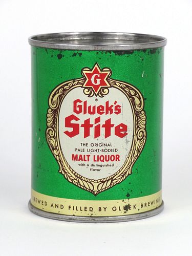 1953 Gluek's Stite Malt Liquor 8oz 241-06, Flat Top, Minneapolis, Minnesota
