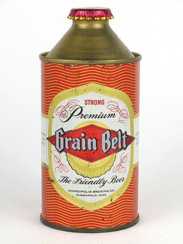 1953 Grain Belt Premium Beer 12oz 167-16, High Profile Cone Top, Minneapolis, Minnesota