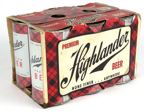 1959 Highlander Premium Beer Six Pack With 12oz Cans 32-27, Missoula, Montana