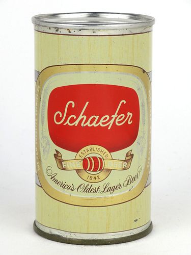 1956 Schaefer Fine Beer 12oz 128-11, Flat Top, New York, New York