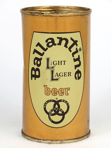 1960 Ballantine Light Lager Beer 12oz 34-05, Flat Top, Newark, New Jersey