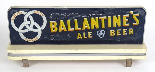 1943 Ballantine's Ale/Beer Reverse-On-Glass 12oz, Newark, New Jersey