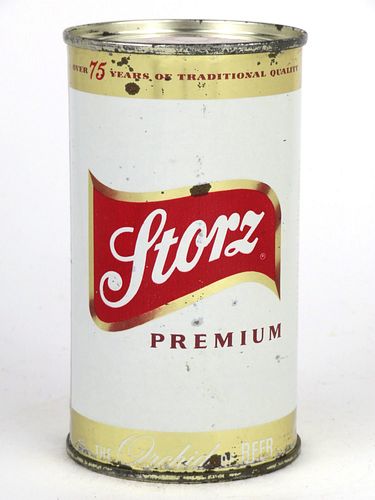 1955 Storz Premium Beer 12oz 137-22, Flat Top, Omaha, Nebraska