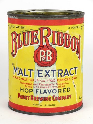 1926 Blue Ribbon Malt Extract Hop Flavored, Peoria Heights, Illinois