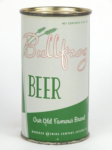 1954 Bullfrog Beer 12oz 46-04, Flat Top, Chicago, Illinois