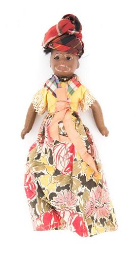 French/German bisque & composition islander doll