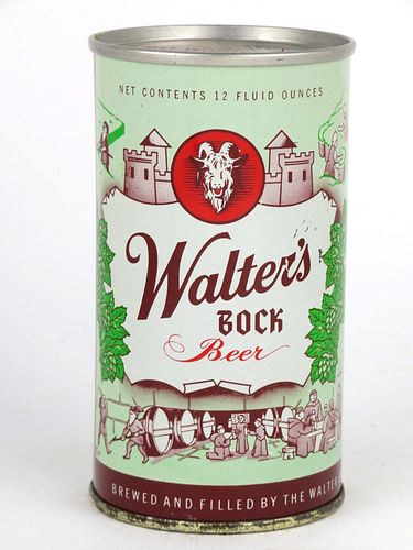 1961 Walter's Bock Beer (Aluminum lid) 12oz 144-20.2, Flat Top, Pueblo, Colorado