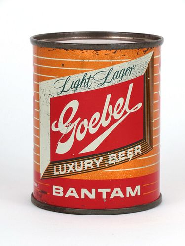 1953 Goebel Light Lager Luxury Beer 8oz 241-22, Flat Top, Detroit, Michigan