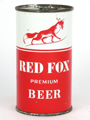 1954 Red Fox Premium Beer 12oz 119-25, Flat Top, Norfolk, Virginia