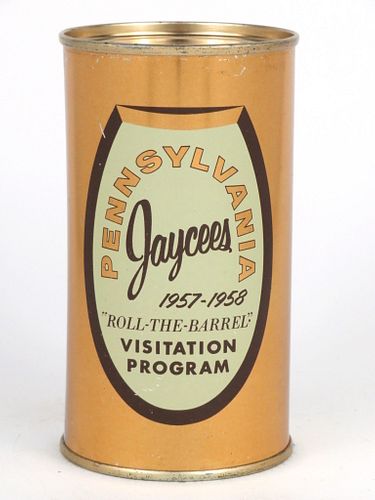 1959 Pennsylvania Jaycees 12oz No Ref., Bank Top, Newark, New Jersey