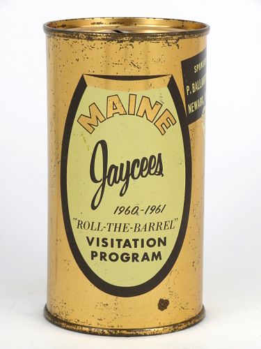1960 Maine Jaycees 12oz No Ref., Bank Top, Newark, New Jersey