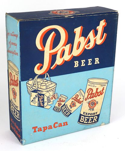 1939 Pabst Blue Ribbon Beer OI Six Pack Box 12oz, Newark, New Jersey