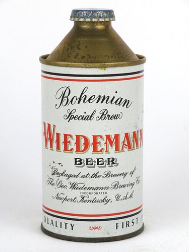 1948 Wiedemann Special Brew Beer 12oz 189-07, High Profile Cone Top, Newport, Kentucky