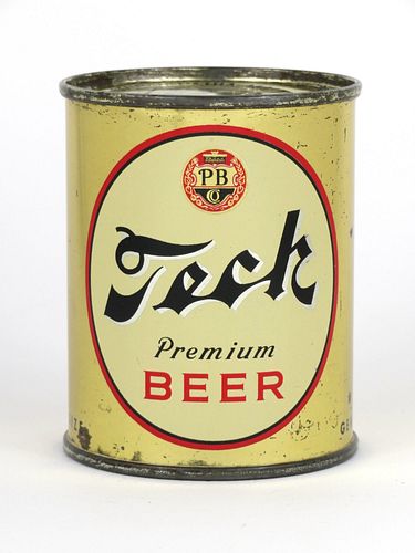 1960 Tech Premium Beer 8oz 242-20, Flat Top, Pittsburgh, Pennsylvania