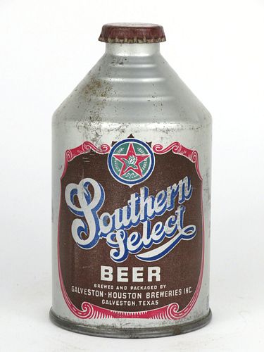 1946 Southern Select Beer 12oz 198-35.1, Crowntainer, Galveston, Texas