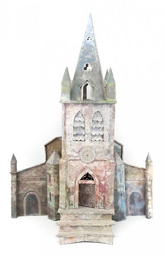 Continental painted sheet metal & tin cathedral