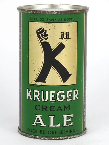 1936 Krueger Cream Ale 12oz OI463, Flat Top, Newark, New Jersey