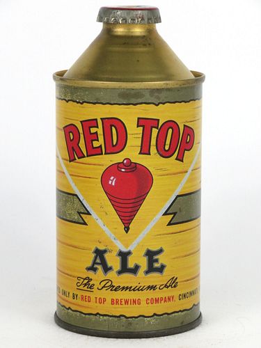 1948 Red Top Ale 12oz 181-02, High Profile Cone Top, Cincinnati, Ohio