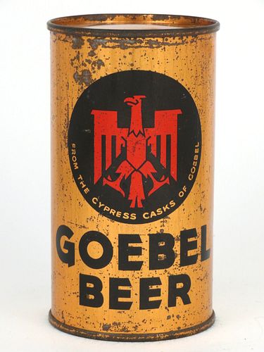 1936 Goebel Beer 12oz OI337, Flat Top, Detroit, Michigan