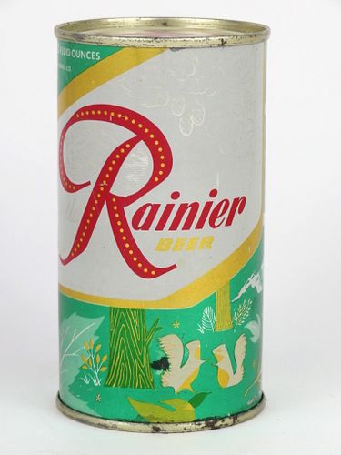 1956 Rainier Jubilee Beer 12oz, Flat Top, Seattle, Washington