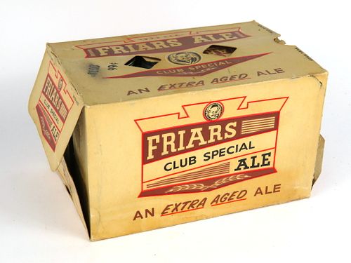 1955 Friar's Ale 6 pack With 12oz Cup Cans 67-07, South Bend, Indiana