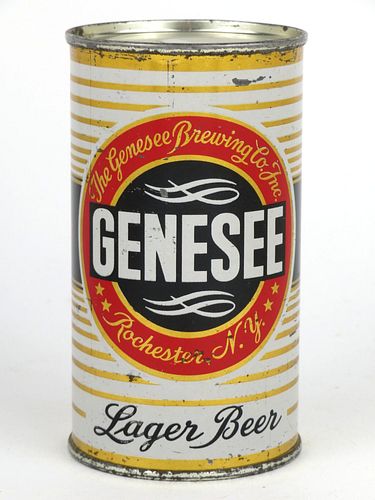 1951 Genesee Lager Beer 12oz 68-32, Flat Top, Rochester, New York
