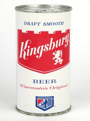 1963 Kingsbury Draft Smooth Beer 12oz 88-11, Flat Top, Sheboygan, Wisconsin