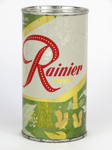 1956 Rainier Jubilee Beer 11oz, Flat Top, Spokane, Washington