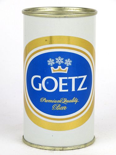 1960 Goetz Beer 12oz No Ref., Flat Top, St. Joseph, Missouri