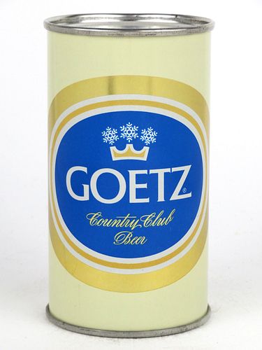 1957 Goetz Country Club Beer 12oz 71-14, Flat Top, St. Joseph, Missouri