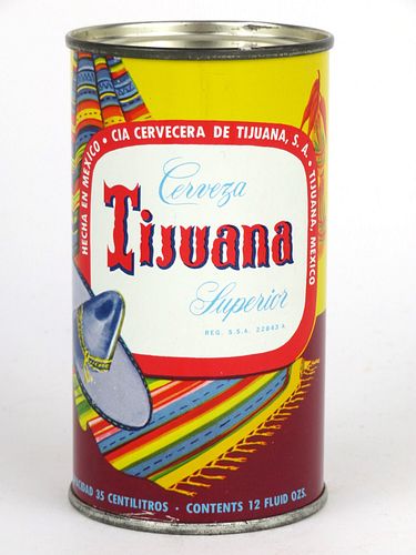 1960 Tijuana Superior 12oz No Ref., Flat Top, Tijuana, Mexico