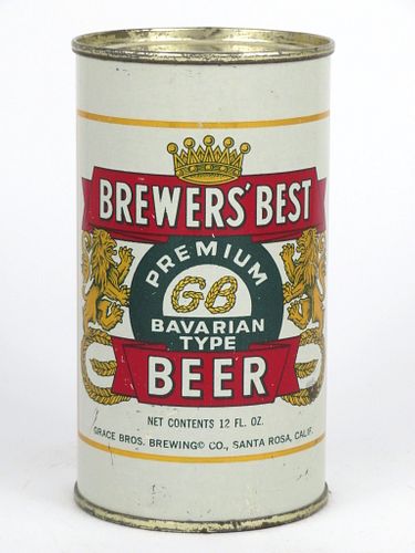 1958 Brewers Best Beer 12oz 41-39.1, Flat Top, Santa Rosa, California