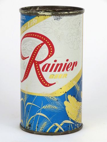 1956 Rainier Jubilee Beer 11oz, Flat Top, Seattle, Washington