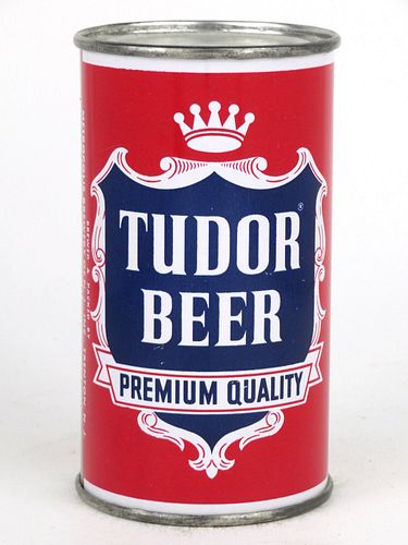 1960 Tudor Beer 12oz 141-02, Flat Top, Trenton, New Jersey