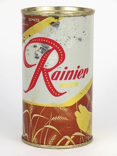 1956 Rainier Jubilee Beer 12oz 118-16V, Flat Top, Seattle, Washington