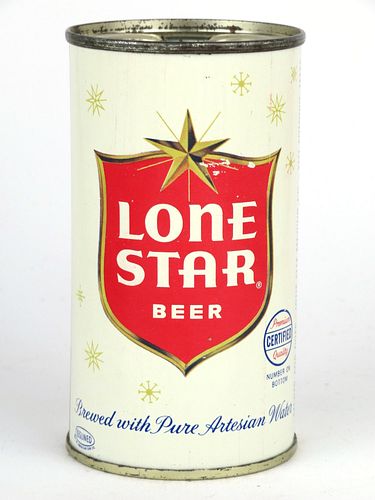 1960 Lone Star Beer 12oz 92-15.3, Flat Top, San Antonio, Texas