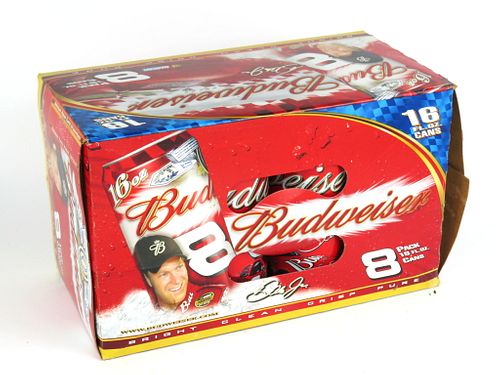 2000 Budweiser Beer Dale Earnhardt Jr. 8 pack With 16oz Cans Saint Louis, Missouri