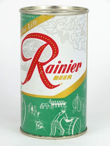 1956 Rainier Jubilee Beer 12oz Bicycle (Flat Pale Green) Seattle, Washington
