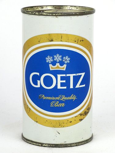 1961 Goetz Beer 12oz 71-16, Flat Top, St. Joseph, Missouri