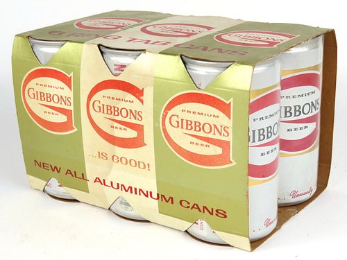 1975 Gibbons Premium Beer 12oz T68-19, Ring Top, Wilkes-Barre, Pennsylvania