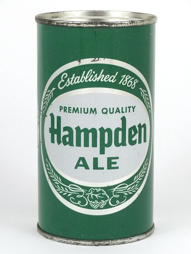 1960 Hampden Ale 12oz 79-36.2, Flat Top, Willimansett, Massachusetts