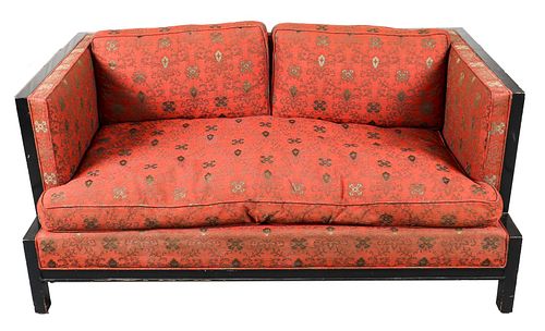 James Mont Asian Modern Ebonized Sofa