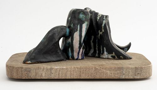 Modern Abstract Freeform Ceramic Sculpture