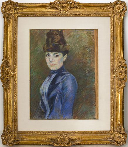 Guillaumin 'Portrait de Femme' Pastel on Paper
